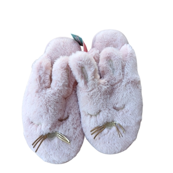 Furry Rabbit Slippers - Picture 2 of 3